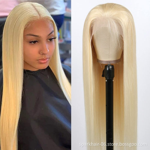 SPARK HD Transparent Lace Front Wigs For Black Women Wholesale Natural Color Brazilian Human Hair Wigs Straight Remy Hair